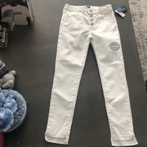 Kids white denim gap jeans.